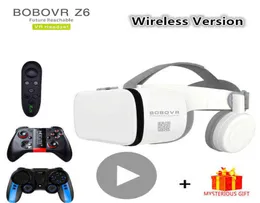Bobo bobovr z6 casque capacete 3d vr óculos de realidade virtual bluetooth fone de ouvido para smartphone smartphone Óculos de óculos de óculos binoculares h2