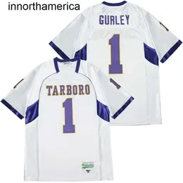 Men Football High School Tarboro Varsity 1 Todd Gurley Jersey Moive Team White Color Hip Hop Brodery Hiphop College Pure Cotton for Sport Fans
