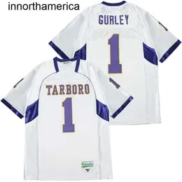 남성 축구 고등학교 Tarboro Varsity 1 Todd Gurley Jersey Moive 팀 화이트 컬러 힙합 자수 힙합 대학 순수면 스포츠 팬