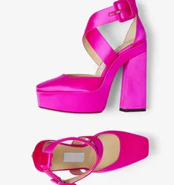 Yaz markası heloise sandalet ayakkabıları kadın platform topuklu lady gladiator sandalias parti düğün gelin eu35-43 kutu