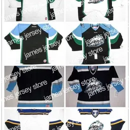 O hóquei da faculdade usa Nik1 2017 mais novo ECHL ALASKA ACES MENS WOMENS CRIANÇAS 100% Bordados personalizados Qualquer nome qualquer nº de melhor qualidade