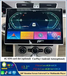 1280720 IPS 100°回転可能スクリーン2 DINユニバーサル122Quot PX6 Android 10 CAR DVDプレーヤーステレオラジオGPS Bluetooth 50 WiFi CA