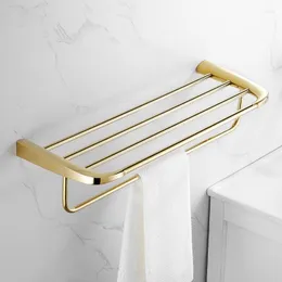 Bath Accessory Set Gold Bathroom Hardware Serie Soild Brass Towel Rack/Ring Paper/Toilet Brush Hair Drier Holder Corner Shelf Hook Luxury