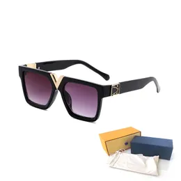High Quality Womans Sunglasses Luxury Fashion Mens Sun glasses UV Protection men Designer eyeglass Gradient Metal hinge eye women nglasses with boxs 2371