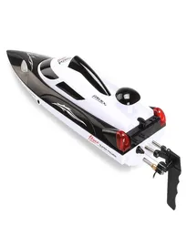 HJ806 24G 4CH RC BOAT 180 Flip Waterproof 35KMH High Speed ​​Racing RC Boat Antiwind Remote Control Speedboat Kids Toys Presents