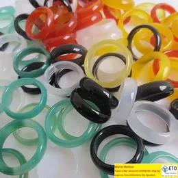 Jade Band Rings Agate Finger Ring for Women Men Fashion Jewelry Wholesale