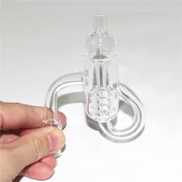 Roken Diamond Knot Loop Quartz nagels met waskolf Carb Cap Insert Bowl 10mm 14mm 18mm Recycler knopen Quartz Banger voor bong