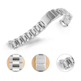 Watchband 21mm Watch Band Strap 316L Stainless Steel Bracelet Curved End Silver Accessories Man Watchstrap for L3 Conquest Tools169K