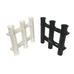 All Terrain Wheels Sealux 3 Tubes Rod Holder Rack Set UV Stabilized PP Plastic For Marine Boat Yacht Fishing