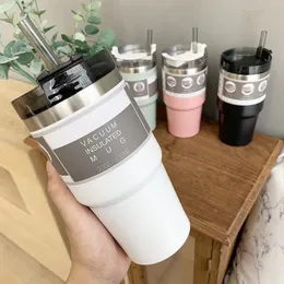 Water Bottles 20oz 30oz Ice Tyrant Cup Car Portable Double Insulated 304 Stainless Steel Straw Mug Tumbler Thermo Bottle for and Coffee 221122