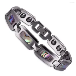 Link Bracelets Anti-scratch Magnetic Tungsten Bracelet For Women Colorful Shell Carbide Femme Chain Hematite Energy