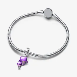 925 braccialetti con ciondoli viola ciondolo collana di perline fai da te fit Pandora braccialetto da donna gioielli firmati regalo