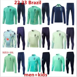 2022 세계 브라질 트랙 슈트 축구 재킷 G.Jesus Coutinho 브라질 카미 세타 드 퓨전 리치 콜리슨 브라질 풋볼 남자 키트 키트 훈련복 생존