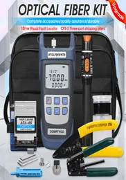 Маршрутизаторы 19pcs Установите комплект оптоволоконного инструмента FTTH с Cleaver 70 10DBM Оптический измеритель мощности Locator 10 МВт 221026