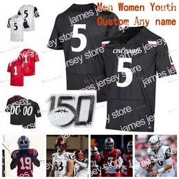 American College Football Wear Nik1 Stitched Custom 3 Michael Warren II 42 Malik Vann 5 Tavion Thomas Tom Marvaso Cincinnati Bearcats College Herren Damen Jugendtrikot