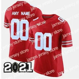 Maglia da calcio Ohio State Buckeyes Justin Fields Chase Young Haskins Jr. Mike Weber Eddie George Maglia da calcio NCAA Cucita personalizzata 14 KJ H