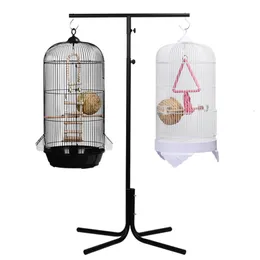 Other Pet Supplies Stainless Steel Bird Cage Holder Outdoor Hanging Accessories Perch Stand Suministros Para Aves 221122