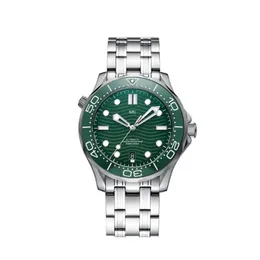 2023 DESIGN Mens Watches 42mm Automatic Mechanical Stainless Steel Glass Back Fashion Man Green Dial Watch Clock