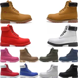 Designer botas de inverno homens homens tbl bota de luxo sapatos de couro tornozelo martin para cowboy amarelo vermelho azul preto rosa Trabalho