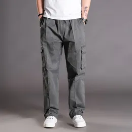 Męskie dresy męskie spodnie towarowe relaksowane mody męskiej luźne mody na świeżym powietrzu sporne spodnie długie spodnie białe h 221122
