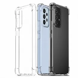 Airbag Shockproof Silicone Soft Case For Samsung Galaxy A73 A70 A50 A53 A33 A13 A72 A52 A32 A22 A12 A71 A51 A31 Clear Case Cover