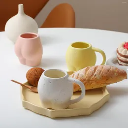 Kubki ceramiki kubek do kawy unikalny kształt/solidna woda kreatywna urocza filiżanka napoje czekolada mleczna herbata