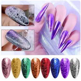 Nagelglitzer, 12 Farben, Nägel, Kunst, Seifenschaum, Blasen-Designs, DIY-Lampe, Glitzer, Spiegel, Pigment, Chrom, Staub, Dekor, Schönheitssalon-Versorgung