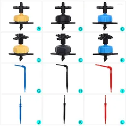 Équipements d'arrosage Irrigation 2L / 4L / 8L Goutteur à débit constant avec connecteur croisé de tuyau d'eau à 4 voies de 1/8 "4/7mm à 3/5mm