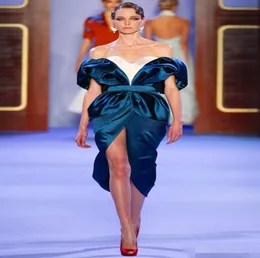 Fabelhafter neuer Stilschatz von der schulter knielangen Hülle Haute Couture Abend Promi -Kleider Kurzer Cocktail 2015516577