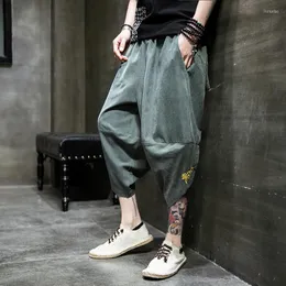 Männer Hosen männer Jogger Sweatpant Casual Streetwear Lose Kalb Länge Hose Hip Hop Männliche Hosen 2022 Drop