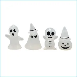 Party Favor Party Favor Creative Halloween Decoration harts Lysande ornament Ghosts Skl Pumpkins formade tecknad rekvisita heminredning n dhwic