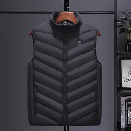 Men's Vests Autumn And Winter high quality Heated Vest Zones Electric Jackets Graphene Heat Coat USB Heating Padded Jacket 221122