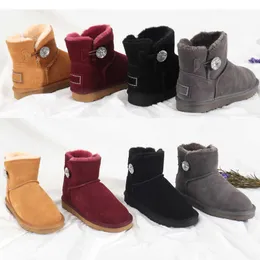 حذاء نسائي من مصمم AUS للثلج حذاء رياضي كلاسيكي للكاحل قصير للشتاء للرجال والنساء والأطفال 21-46 NO422