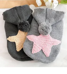 Star di abbigliamento per cani Stampa maglione caldo a due piedi per 2022 Autunno e inverno ispessimento in stile Fashion Grey Colore grigio