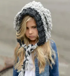 Wholewinter Baby Girl Knitted Warm Cap Hat Dziewczęta chłopcy unisex ciepła urocza czapka urocze dzieci kint czapki