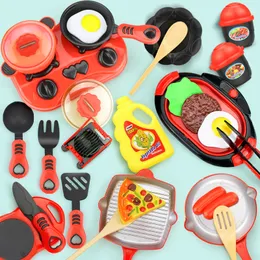 Kitchens Play Food Children Miniature Kitchen Toys Set Pretend Simulation Cookware Pot Pan Cooking House Toy Gift for Girl Boy Kids 221123