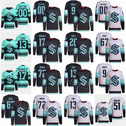 Seattle Hokey Kraken 67 Morgan Geekie Jersey 9 Ryan Donato 72 Joonas Donskoi Carson Soucy Shane Wright Brandon Tanev Jaden Schwartz Philippnhlshirt