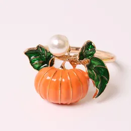 Party Decoration Pumpkin Napkin Ring Buck Holder Halloween Hotel Home Table Decorations Alloy Oil Dripping Halloween Thanksgiving Day