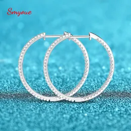 Hoop Huggie Smyoue 086288CT Full Enternity Earring for Women Sparkling Lab Diamond Earrings S925 Sterling Silver Jewelry 221119