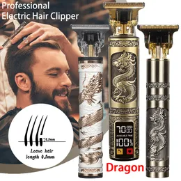 Hair Trimmer T9 Electric Clipper For Men USB Rechargeable Shaver Beard Barber Adults Cutting Machine 221122