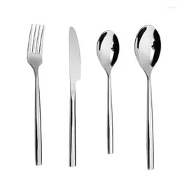 Dinnerware Sets Cooking Pots Set Luxurious Spoon And Fork Portable Camping Cookware Outdoor Home Steak Gift Kitchenware Tableware Bar