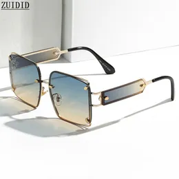 선글라스 스퀘어 대형 여성 고급 빈티지 패션 안경 Sonnenbrille Drop Lunette de Soleil Femme Gafas Sol 221122