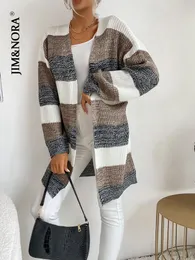 Kvinnors stickor Tees Jim Nora kvinnor långärmad lapptäcke Soild Color Knit Coat tröja Cardigan Loose Autumn Outdoor Warm Cardigans Casual 221123