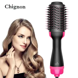 Curling Irons 1000W Hair Dryer Air Brush One Step Styler Volumizer Comb Roller Electric Ion Blow Straightener Curler 221122
