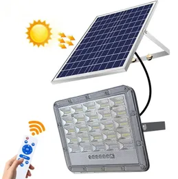Solar Flood Lights Reflektor Solar Renfttor LED LED LED LED LED CORD Outdoor Garden House Pilot Control Wodoodporność