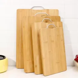 Karbonize bambu doğrama blokları mutfak meyve tahtası büyük kalınlaşmış ev kesme tahtaları FY5359 1123