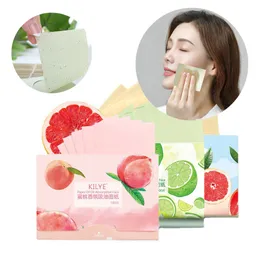 Tissue 102030Packs Protable Face Absorbing Paper Oil Control Wipes Absorbing Sheet Green Tea Oily Blotting Matting 221121