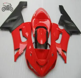 100 kit di carenatura a stampaggio per iniezione per kawasaki zx6r 2005 2006 zx636 carenatura motociclistica nera rossa brillante set ninja zx6r 05 06 GH4994638