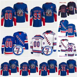 8 Jacob Trouba 2022-23 Reverse Retro Ranger Jersey Artemi Panarin Igor Shesterkin Mika Zibanejad Adam Fox Chris Kreider Kaapo Kakko Alexis''nhl'Shirt