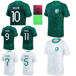 Nationslagfotboll Saudiarabien Soccer Jerseys World Cup 6 Mohammed Al-Burayk 13 Yasser Al-Shahrani 2 Sultan Al-Ghannam Haitham Asiri Al-Dawsari fotbollsskjorta